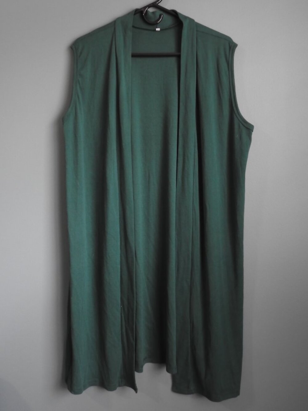 Green Open Tight Knitted Vest - Large